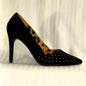 Christian Siriano, Gold Studded Black Pump, Heels